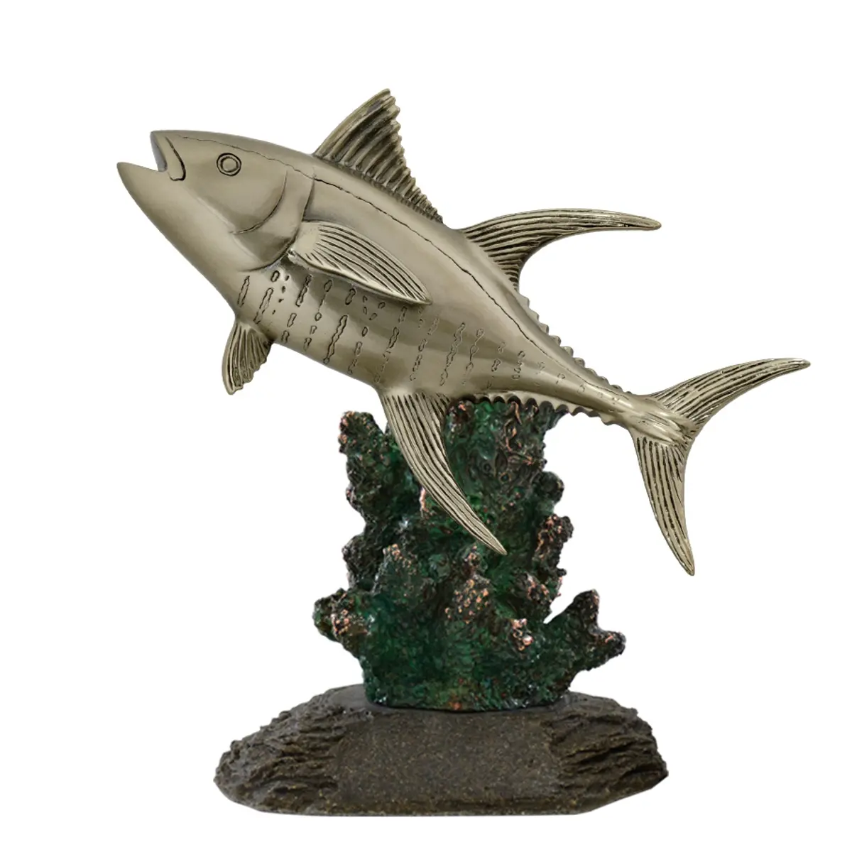 Yellow Fin Tuna Trophy - Finger Coral <span style="font-weight: 400;"> | 3 Sizes</span>