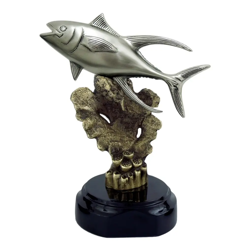 Yellow Fin Tuna Trophy - Sea Fan Coral <span style="font-weight: 400;"> | 3 Sizes</span>